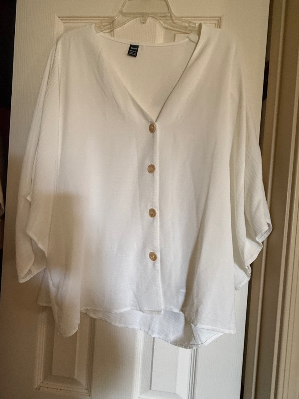 White V-Neck Shirt